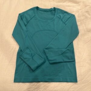 lululemon athletica Teal Long Sleeve Top